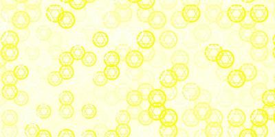 Light Yellow vector pattern with magic elements.