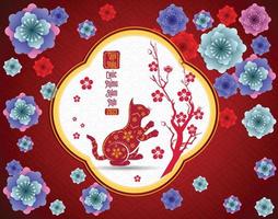 Happy lunar new year 2023, Vietnamese new year, Year of the Cat. vector