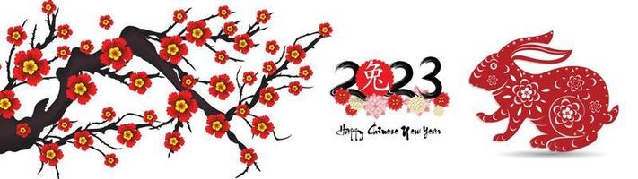 Happy lunar new year 2023, Vietnamese new year, Year of the Cat. vector