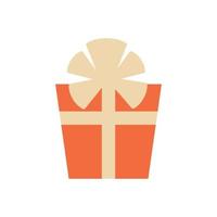 Gift box with bow. Vector illustration