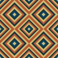 Vintage aestethic pattern with triangles in the style of the 70s and 60 vector