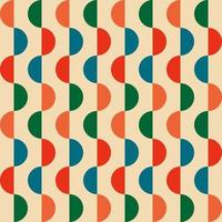 Vintage retro seamless geometric pattern in the style of the 70s and 60s. vector