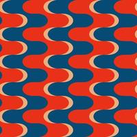 Retro pattern in the style of the 70s and 60s vector