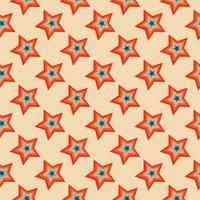 Christmas stars seamless pattern. Vintage retro pattern with stars vector