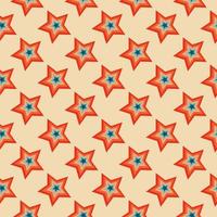 Christmas stars seamless pattern. Vintage retro pattern with stars vector