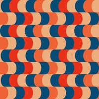 Retro pattern in the style of the 70s and 60s vector