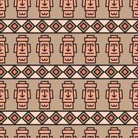 Easter Island Pattern vector