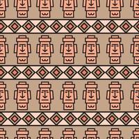 Easter Island Pattern vector