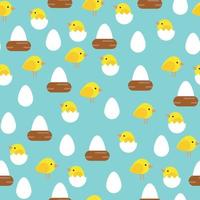 Easter Chick Pattern vector