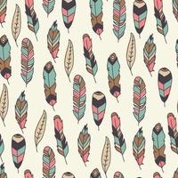 Seamless Feather Pattern vector