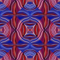 Psychedelic kaleidoscope seamless pattern. Geometric abstract mosaic ornament vector