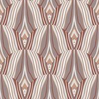 Abstract lines geometric ornament in vintage style. Wave mosaic geometric seamless patern. Decorative patchwork ornament. vector