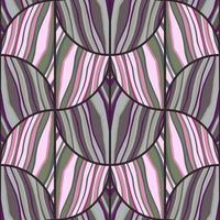 Abstract wave in patchwork style wallpaper. Mosaic geometric seamless patern. Decorative abstract lines ornament. vector