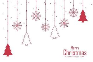 Modern christmas background design vector