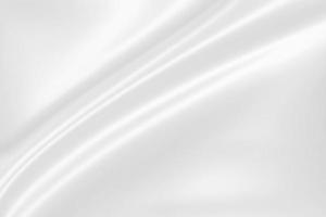 Abstract white fabric with soft wave texture background photo