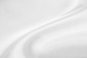 Abstract white fabric with soft wave texture background photo