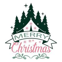 Merry Christmas T-shirt Design vector