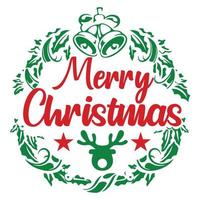 Merry Christmas T-shirt Design vector