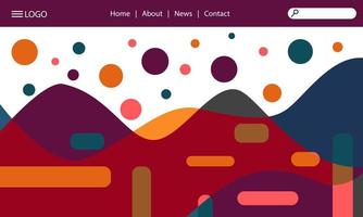 Abstract background design. Landing page templates. Eps10 Vector. vector