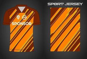 Soccer jersey sport shirt design template vector