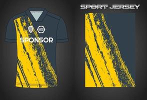 Soccer jersey sport shirt design template vector