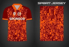 Soccer jersey sport shirt design template vector