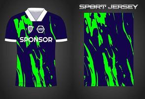 Soccer jersey sport shirt design template vector