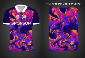 Soccer jersey sport shirt design template vector