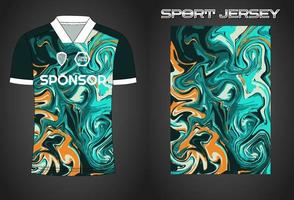 Soccer jersey sport shirt design template vector