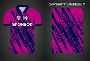 Soccer jersey sport shirt design template vector