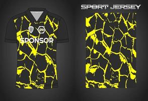 Soccer jersey sport shirt design template vector