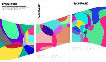 Abstract liquid and fluid abstract shape for brochure design template vector