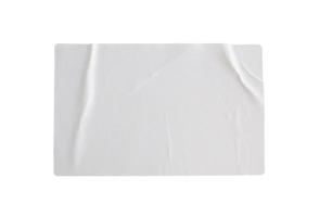 Sticker label isolated on white background with clipping path photo
