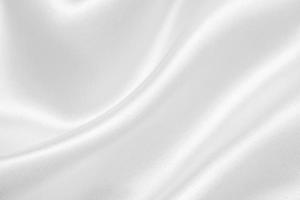 Abstract white fabric with soft wave texture background photo