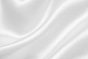 Abstract white fabric with soft wave texture background photo