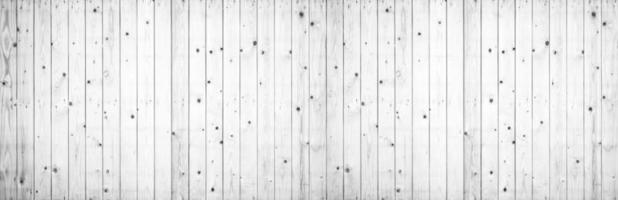 Fondo panorámico de textura de pared de tablón de madera de pino blanco antiguo foto