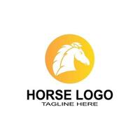 horse logo design vector