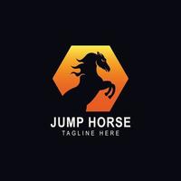 Horse logo design vector