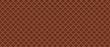 Seamless realistic wafer pattern. Wafer background. Ice cream cone vector texture. Sweet dessert wafer background. Appetizing repeat wafer texture. Vector illustration