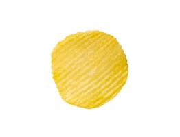 potato chip isolated on white background photo