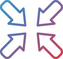 Minimize Icon Style vector