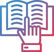 Reading Icon Style vector