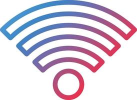 estilo de icono wifi vector