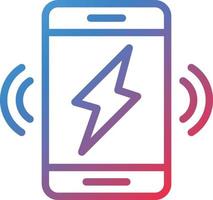 Wireless Charging Icon Style vector