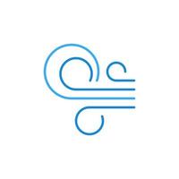 Wind Flows vector concept blue modern outline icon