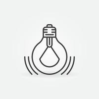 Light Bulb outline icon. Electric lightbulb vector line symbol
