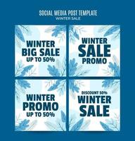 winter design for advertising, banners, leaflets and flyers vector