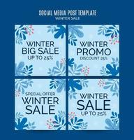 winter design for advertising, banners, leaflets and flyers vector