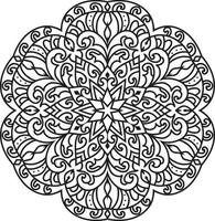 Decorative mandala design vector