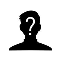 unknow person icon vector